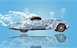 Wassertropfen spritzen, schönes Auto kreative Design Tapeten #24