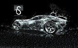 Water drops splash, beautiful car creative design wallpaper #25