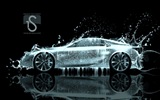 Salpicaduras gotas de agua, hermoso auto wallpaper diseño creativo #26