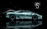 Water drops splash, beautiful car creative design wallpaper #27