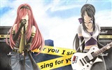Música de guitarra anime girl fondos de pantalla de alta definición #3