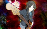 음악 기타 애니메이션 소녀 HD 배경 화면 #10