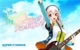 Hudební kytara Anime girl HD tapety na plochu #11