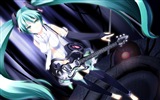 Hudební kytara Anime girl HD tapety na plochu #12