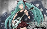Música de guitarra anime girl fondos de pantalla de alta definición #14