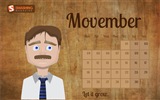 Ноябрь 2013 Календарь обои (2) #2