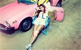 GLAM 한국 음악 소녀 HD 배경 화면 #8