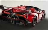 2014 Lamborghini Roadster Veneno красного суперкара HD обои