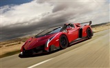 2014 Lamborghini Roadster Veneno rojo supercar HD wallpapers #3