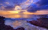 Windows 8 theme wallpaper: Beach sunrise and sunset views