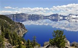 火山湖泊风景 高清壁纸4