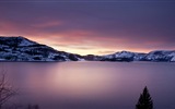 Volcanique paysage de lac fonds d'écran HD #5