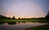 Schöner Regenbogen Landschaft HD Wallpaper #4