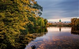 L'eau et les arbres en automne fonds d'écran HD #7