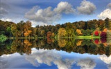 L'eau et les arbres en automne fonds d'écran HD #11