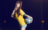 32 World Cup jerseys, football baby beautiful girls HD wallpapers #12
