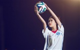 32 World Cup jerseys, football baby beautiful girls HD wallpapers #14