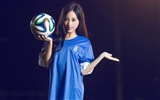 32 World Cup jerseys, football baby beautiful girls HD wallpapers #16