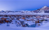 Hermosa nieve fría del invierno, de Windows 8 fondos de pantalla de pantalla ancha panorámica #4