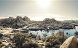 Les déserts chauds et arides, de Windows 8 fonds d'écran widescreen panoramique #3