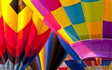 Rainbow hot air balloon, Windows 8 theme HD wallpapers #6