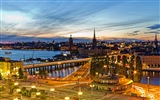 Stockholm, Švédsko, město krajina tapety #5