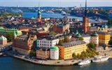 Stockholm, Suède, le fond d'écran paysage de la ville #8