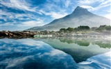 Calm lake with water reflection, Windows 8 HD wallpapers