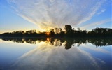 Calm lake with water reflection, Windows 8 HD wallpapers #7