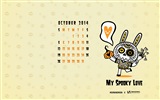 October 2014 Calendar wallpaper (2) #13