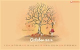 Octobre Déc 2014 Calendrier fond d'écran (2) #16