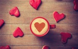 The theme of love, creative heart-shaped HD wallpapers