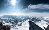 Winter, Schnee, Berge, Seen, Bäume, Straßen HD Wallpaper #15