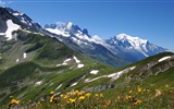 Invierno, nieve, montañas, lagos, árboles, fondos de pantalla de alta definición carreteras #17