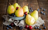 Succulent fruits, poires close-up fonds d'écran HD #6