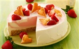 Délicieux gâteau fraises fonds d'écran HD #3