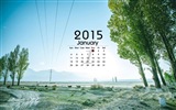 Janvier 2015 calendar fond d'écran (1) #13