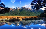 산, 물, 구름 자연의 아름다움 풍경의 HD 배경 화면 #17