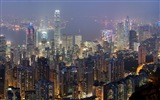 Городской пейзаж красивые обои HD Гонконга #12