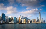 홍콩의 도시 풍경 아름다운 HD 배경 화면 #15