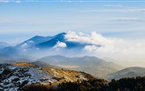 Les arbres, les montagnes, l'eau, lever et coucher du paysage de nature, fonds d'écran HD #39