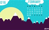 Februar 2016 Kalender Wallpaper (2) #8