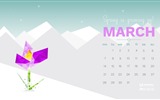 De marzo de fondo de pantalla de calendario el año 2016 (2) #12