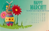 De marzo de fondo de pantalla de calendario el año 2016 (2) #17