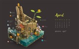 Апрель 2016 календарь обои (2) #17