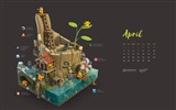 Avril 2016 fonds d'écran calendrier (2) #17