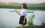 清纯可爱年轻的亚洲女孩 高清壁纸合集(一)40