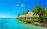 De junio de el año 2016 fondo de pantalla de calendario (1)