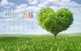 De agosto de el año 2016 fondo de pantalla de calendario (1) #3