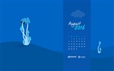 De agosto de el año 2016 fondo de pantalla de calendario (2) #15